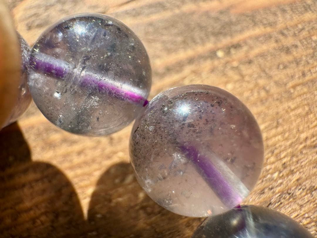 パイライト イン バイカラーフローライト　めちゃくちゃ美し