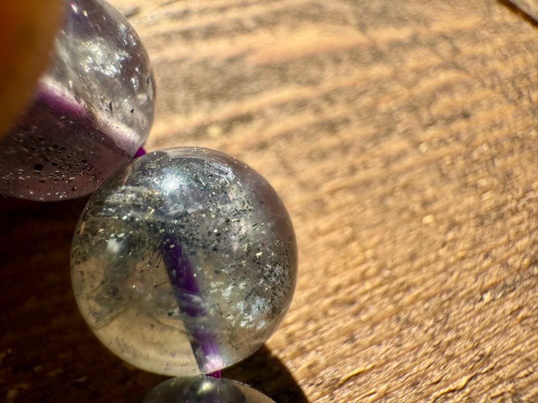 パイライト イン バイカラーフローライト　めちゃくちゃ美し