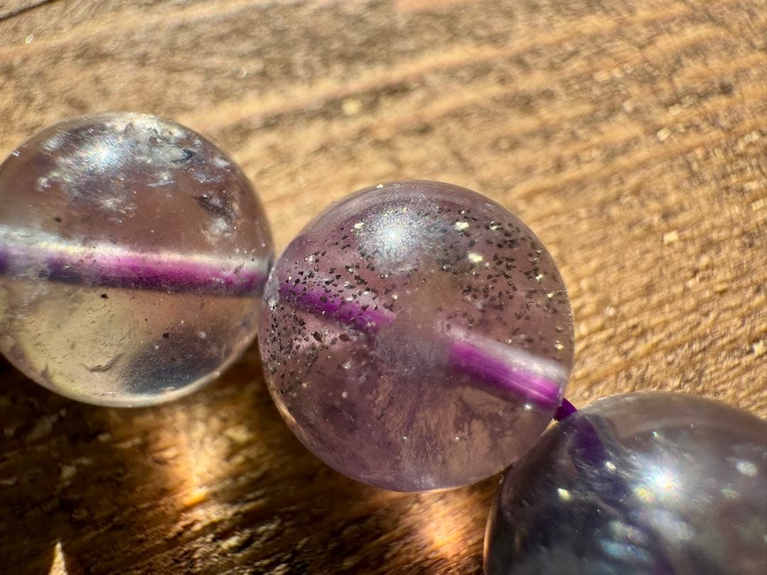 パイライト イン バイカラーフローライト　めちゃくちゃ美し