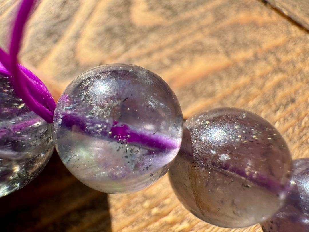 パイライト イン バイカラーフローライト　めちゃくちゃ美し