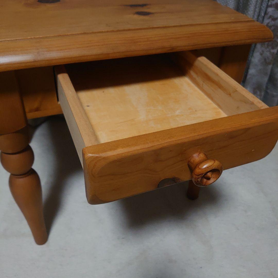 Provence 木製サイドテーブル 引き出し付き 南フランス プロバンス