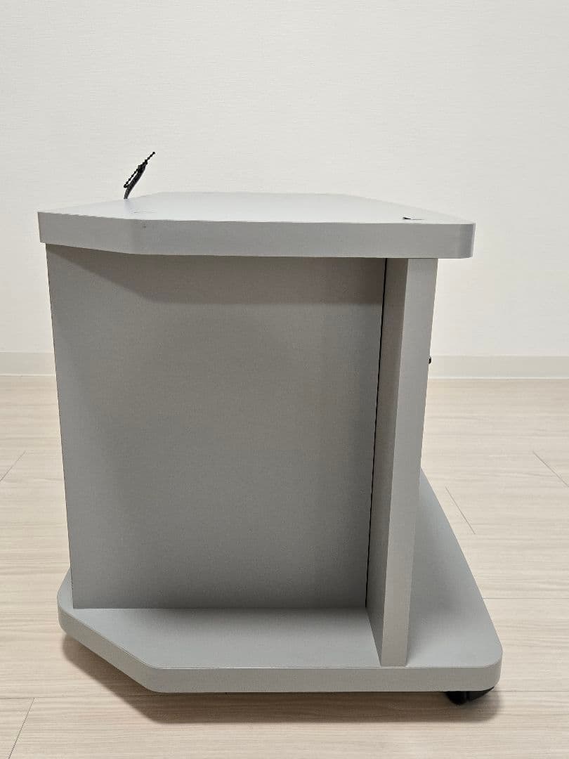 Panasonic テレビ台 グレー ガラス棚 キャスター付き