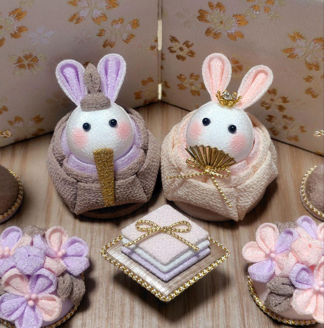 うさぎ雛 ひな祭り 初節句 お雛様 つまみ細工 No.20 - メルカリ