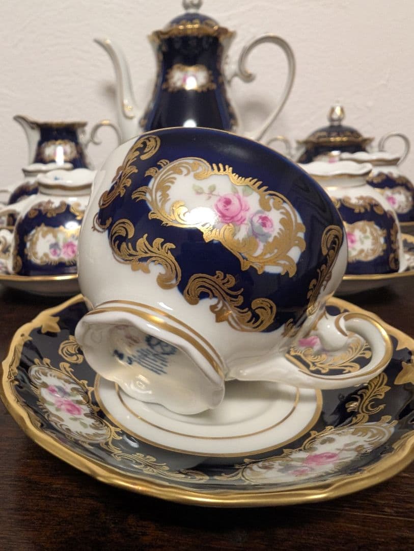 かるみあ　ドイツ製 ライヒェンバッハ Reichenbach 薔薇デミタス