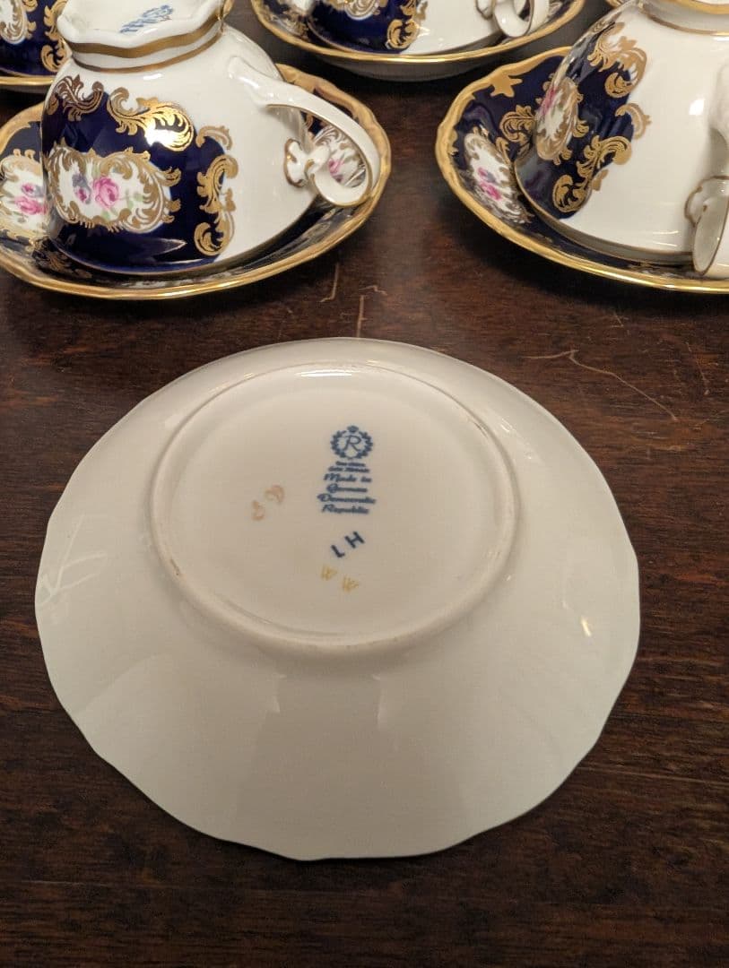 かるみあ　ドイツ製 ライヒェンバッハ Reichenbach 薔薇デミタス