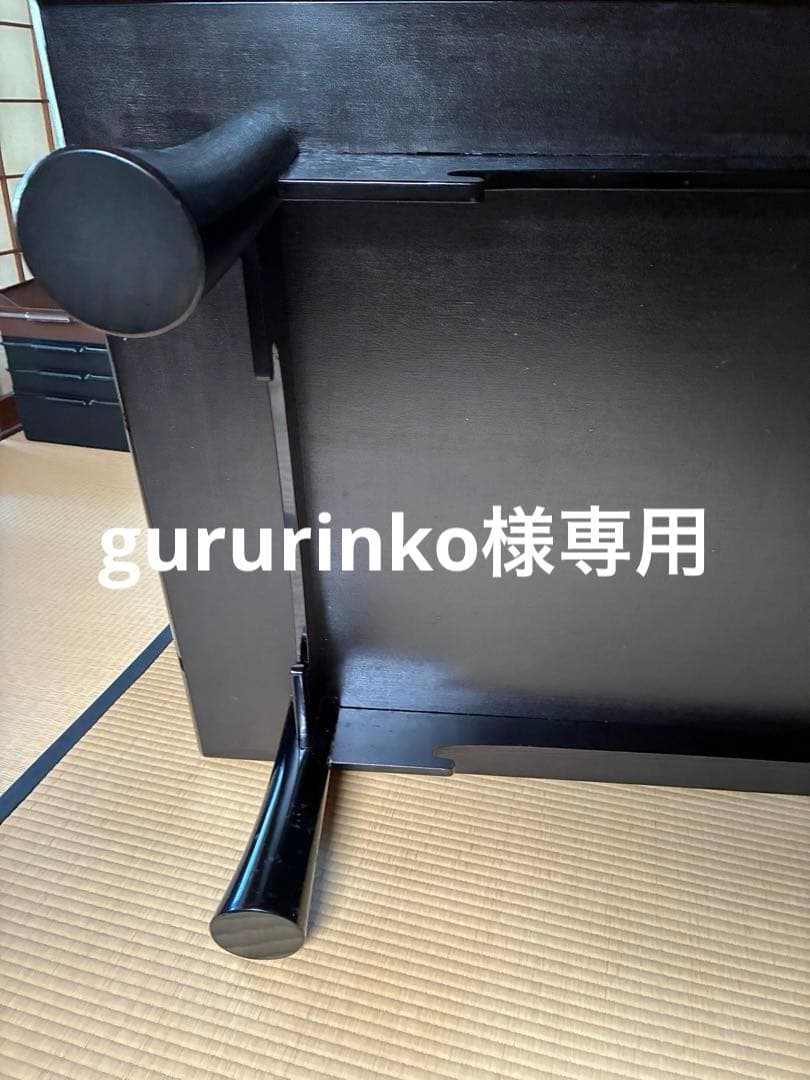 座敷机　黒　長方形 150.5㎝×90.5㎝　高さ32.5㎝