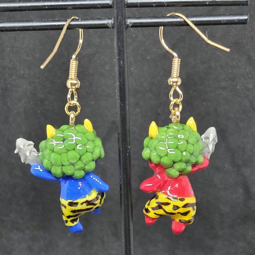 赤鬼と青鬼ピアス（振り上げ）