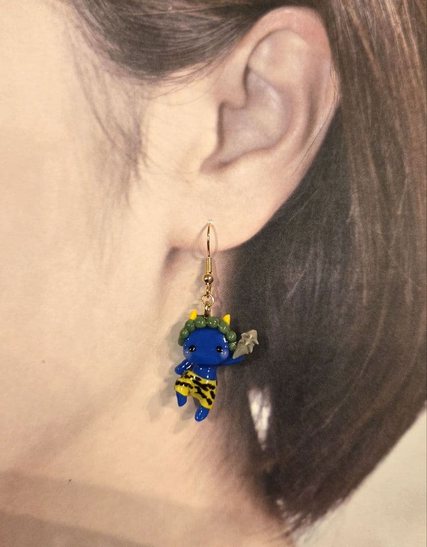 赤鬼と青鬼ピアス（振り上げ）