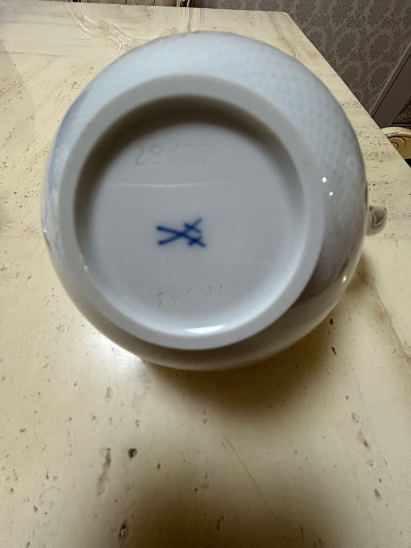 マイセン　波の戯れ　ティーポット