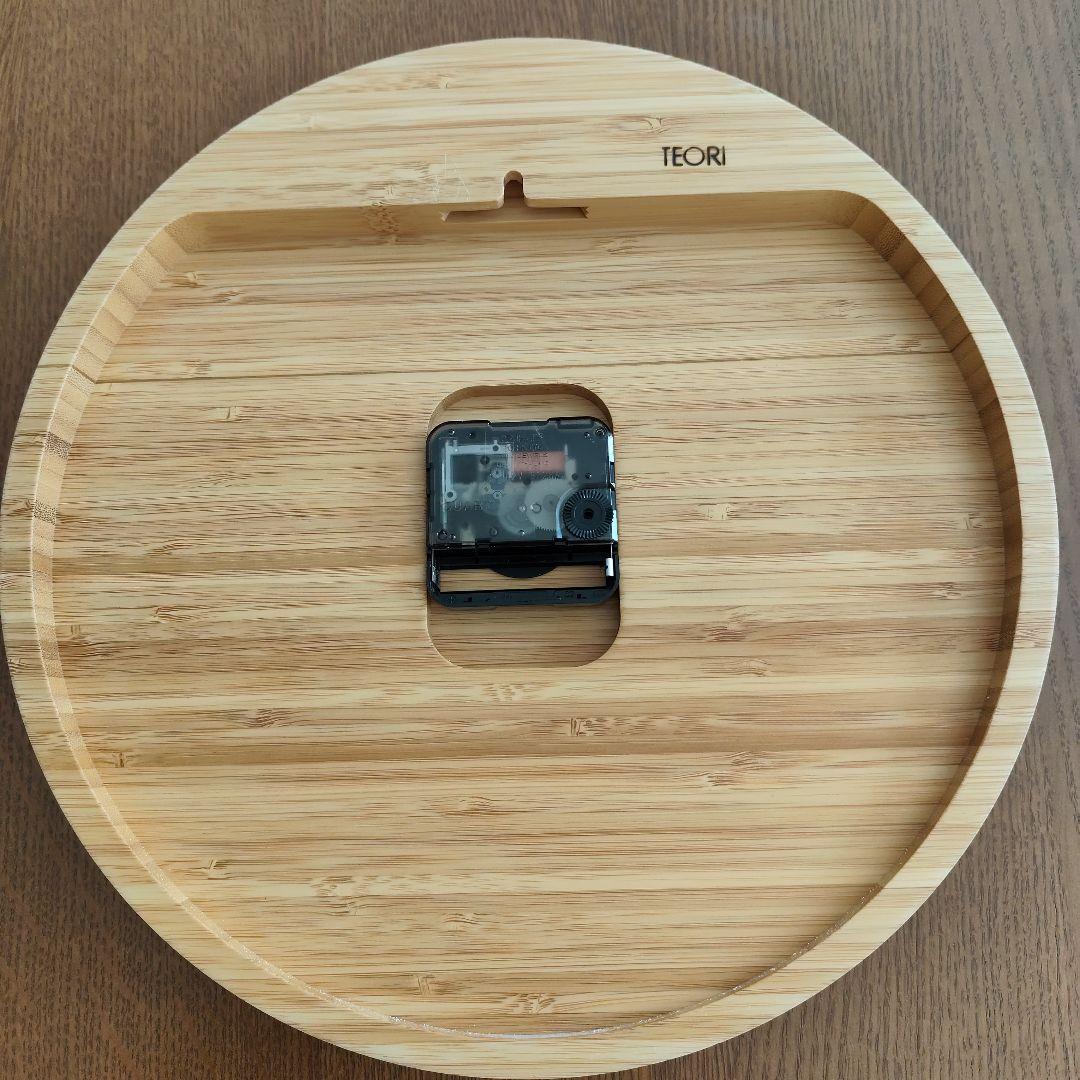 （値下げ・新品同様）ウォールクロック 時計 TEORI 　1321-P-WC