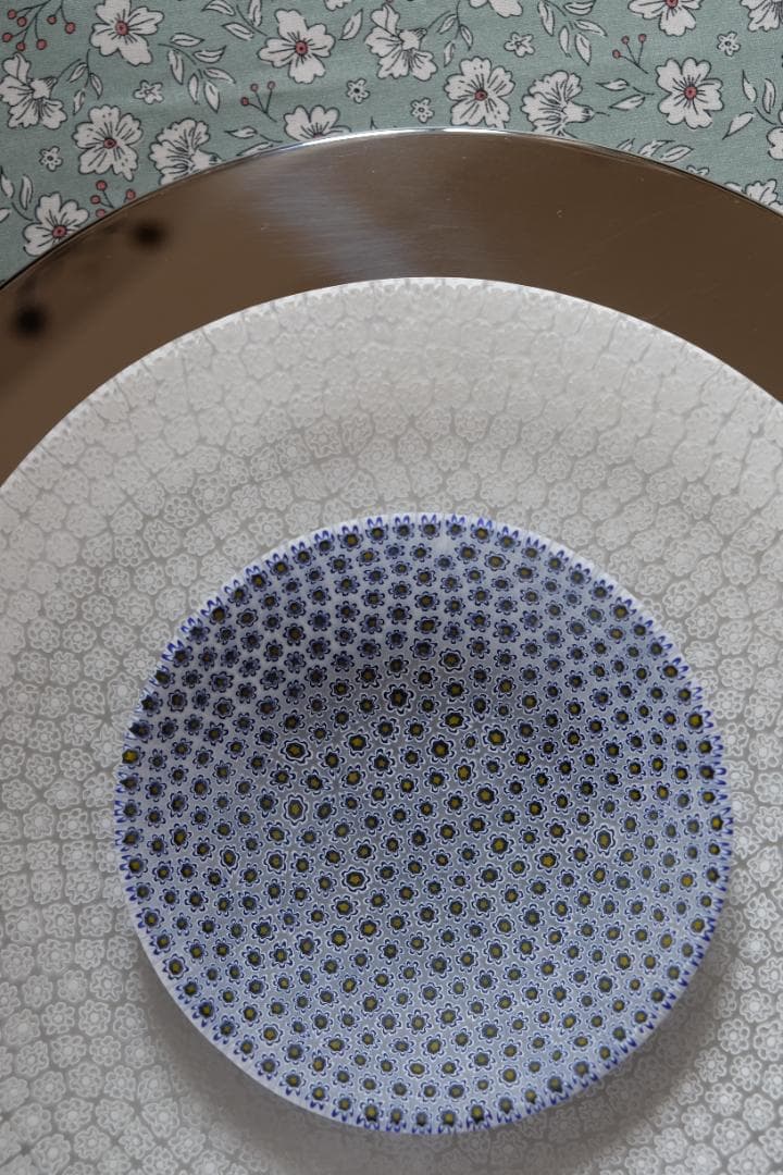 ムリーニ プレート ミルフィオリ ガラス 皿 ワイングラス 江波冨士子 田子美紀