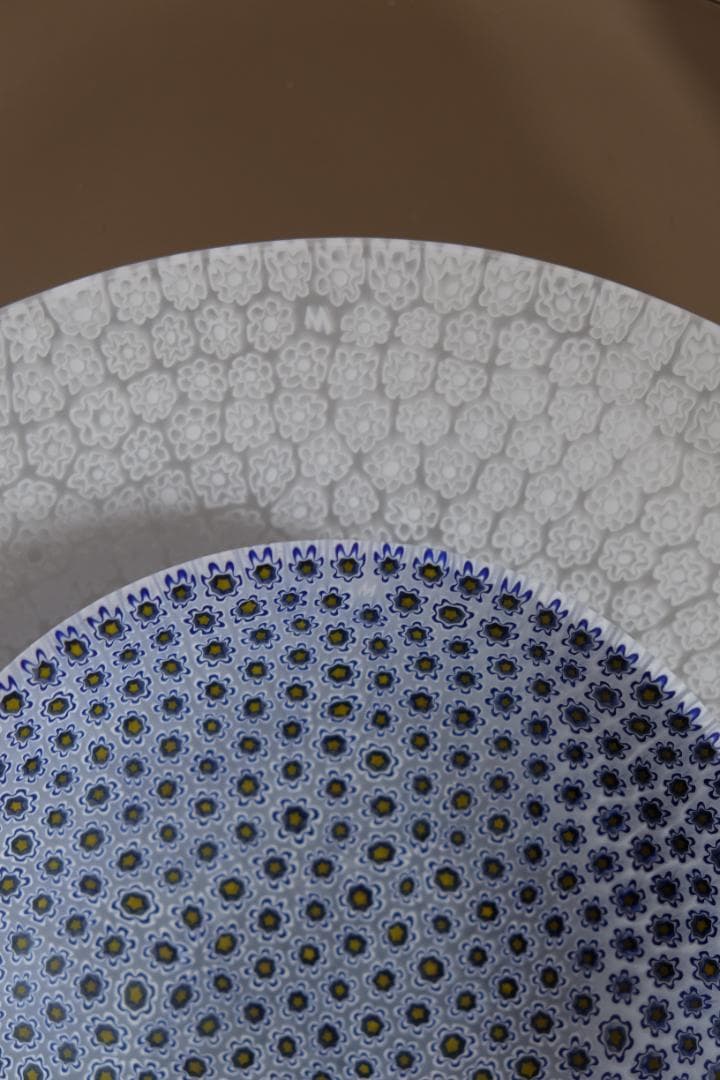 ムリーニ プレート ミルフィオリ ガラス 皿 ワイングラス 江波冨士子 田子美紀