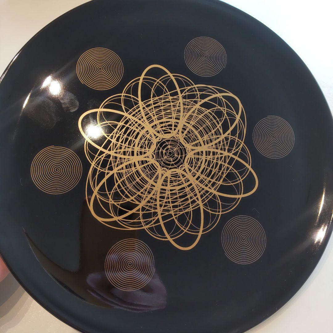 美品☆未来プレート23.5cmプレート台座付き！足立育朗 波動プレート