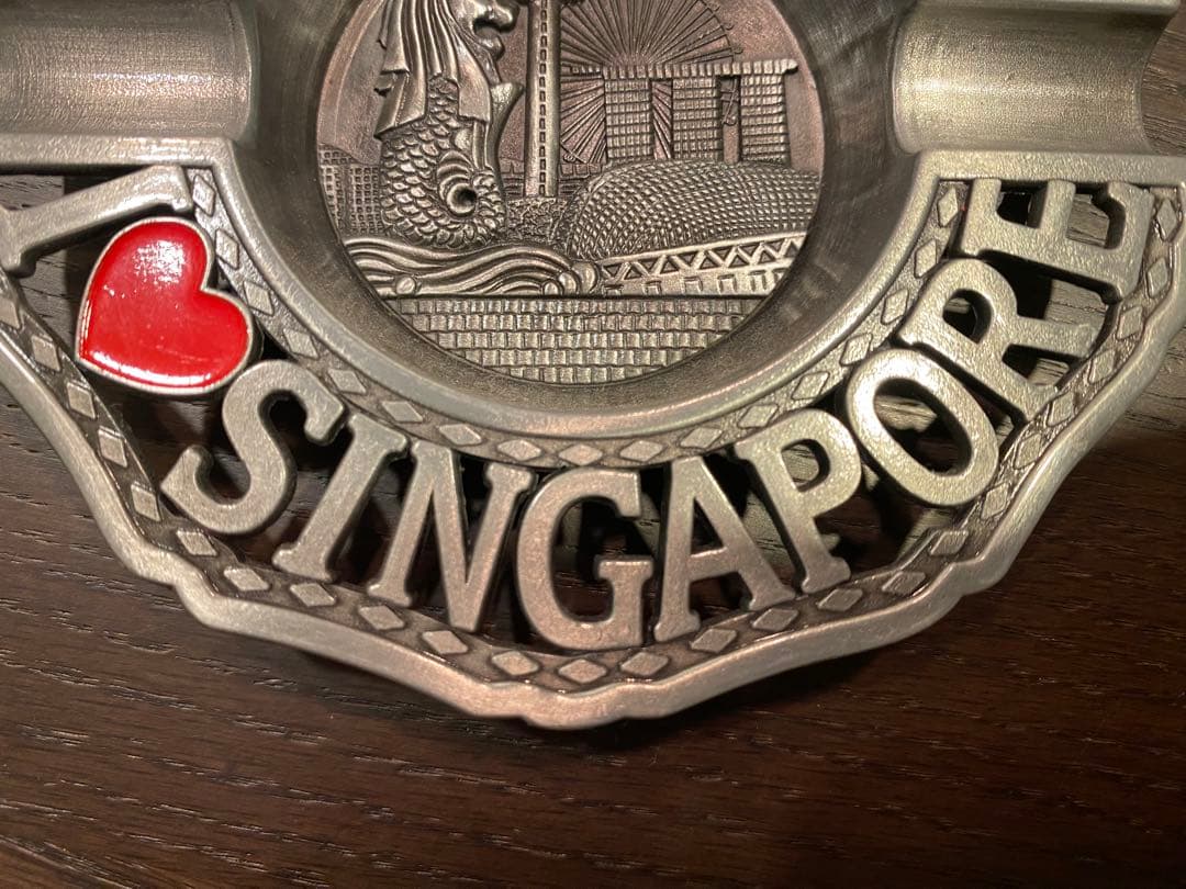 未使用 美品】シンガポール お土産 灰皿 観賞用 マリーナベイサンズ SG