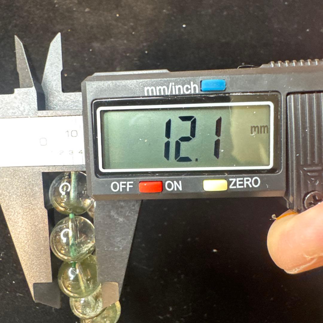 【高品質】グリーンガーデンクォーツ　12.1mm