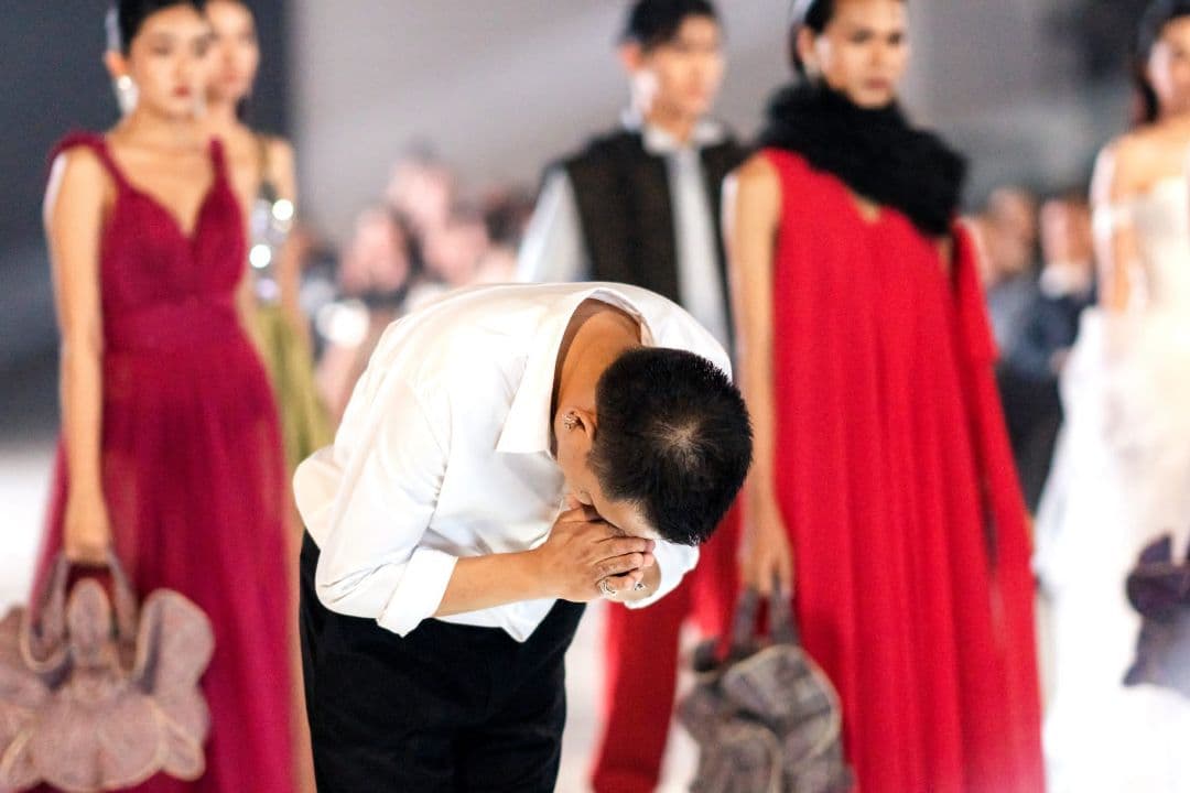 VORAVAJ BANGKOK フェアトレードバッグ　レッド ft -14