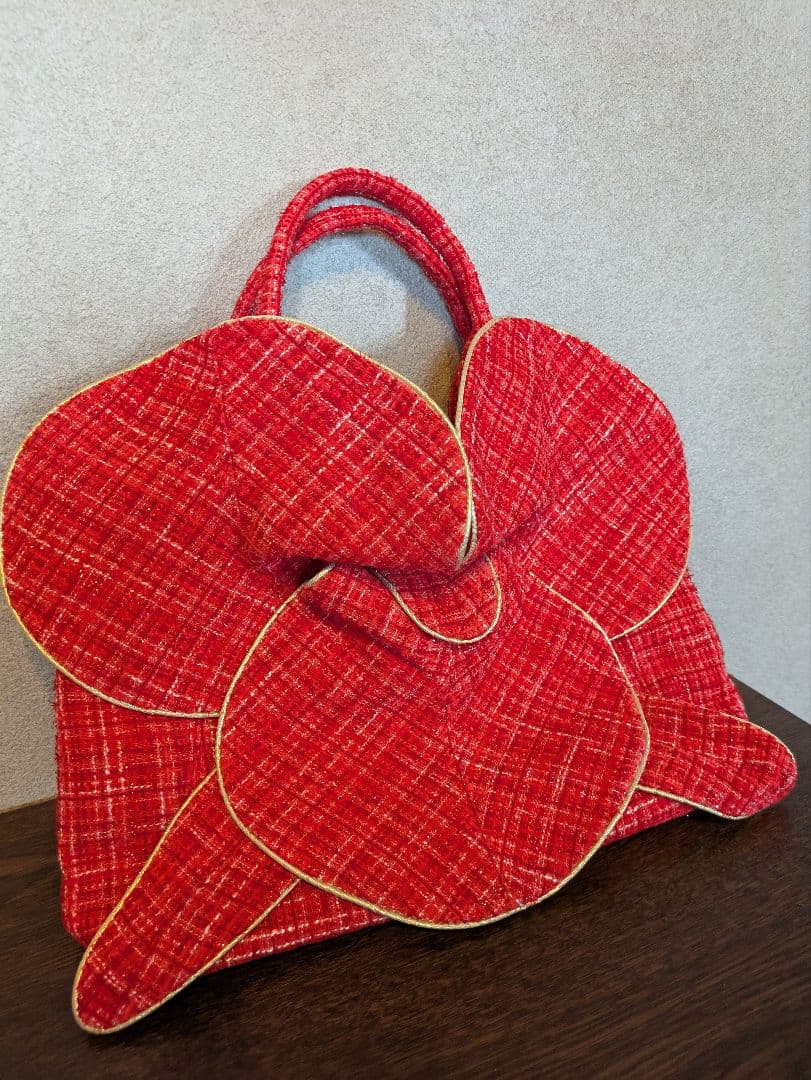 VORAVAJ BANGKOK フェアトレードバッグ　レッド ft -14