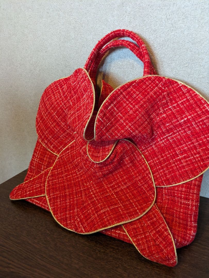 VORAVAJ BANGKOK フェアトレードバッグ　レッド ft -14