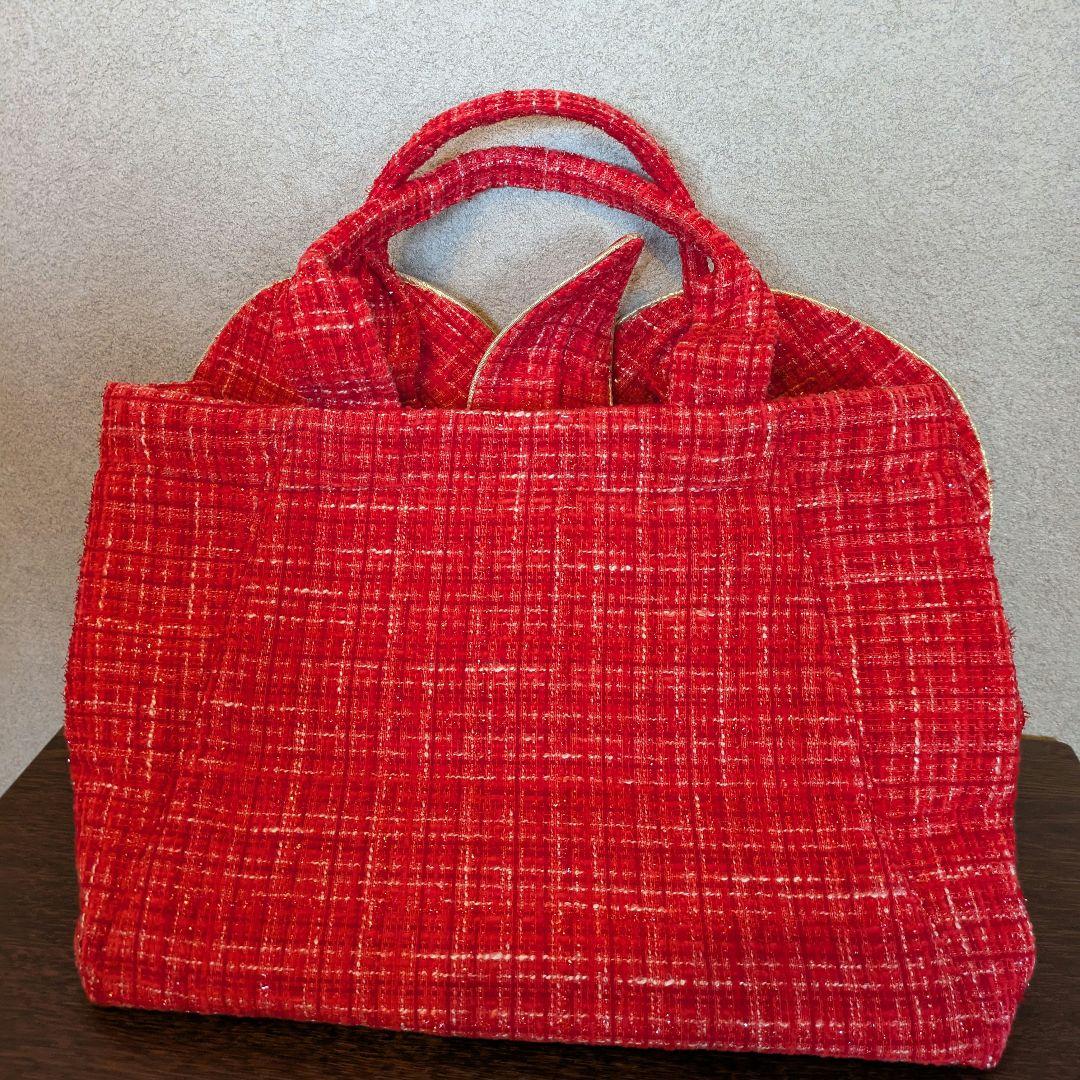 VORAVAJ BANGKOK フェアトレードバッグ　レッド ft -14