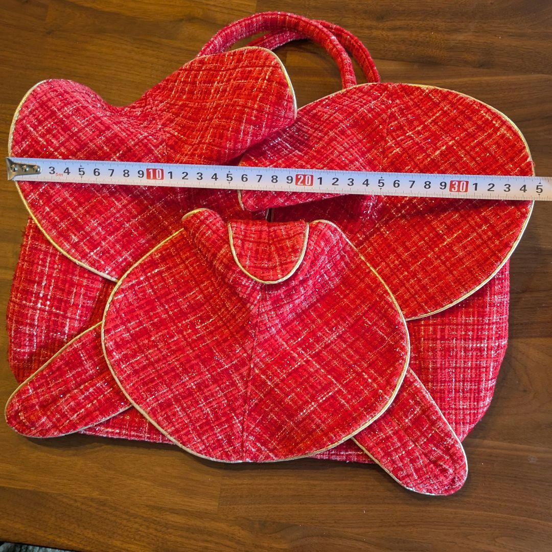 VORAVAJ BANGKOK フェアトレードバッグ　レッド ft -14