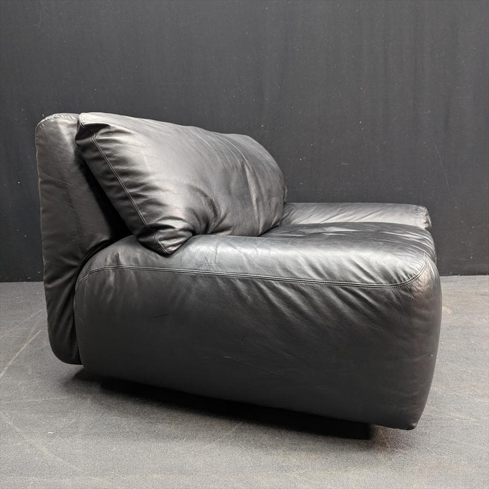 美品 アルフレックス ベンゴディ 本革 シングルソファ 一人掛け アーム