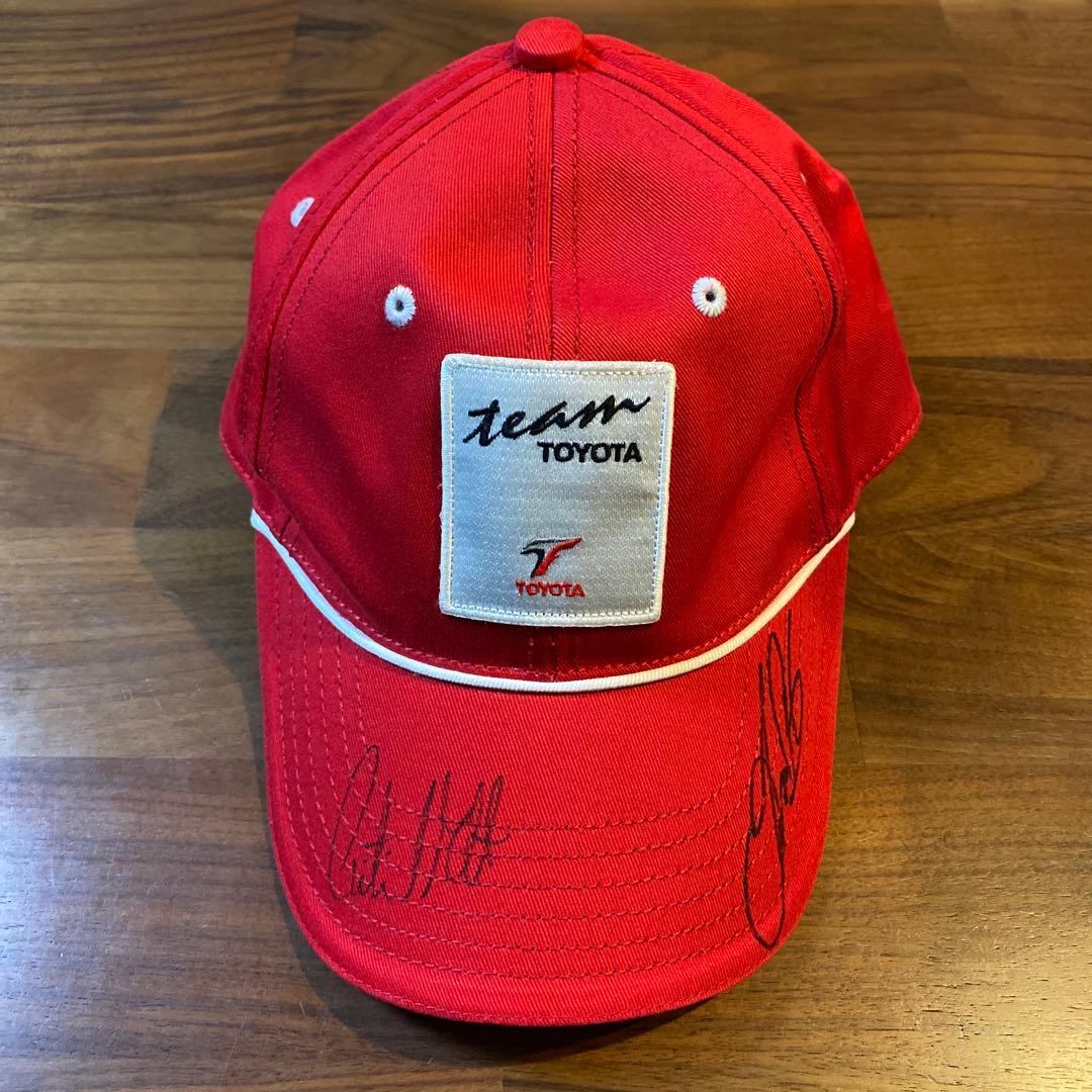 直筆サイン トヨタ F1 キャップ オリビエ・パニス クリスチアーノ・ダ
