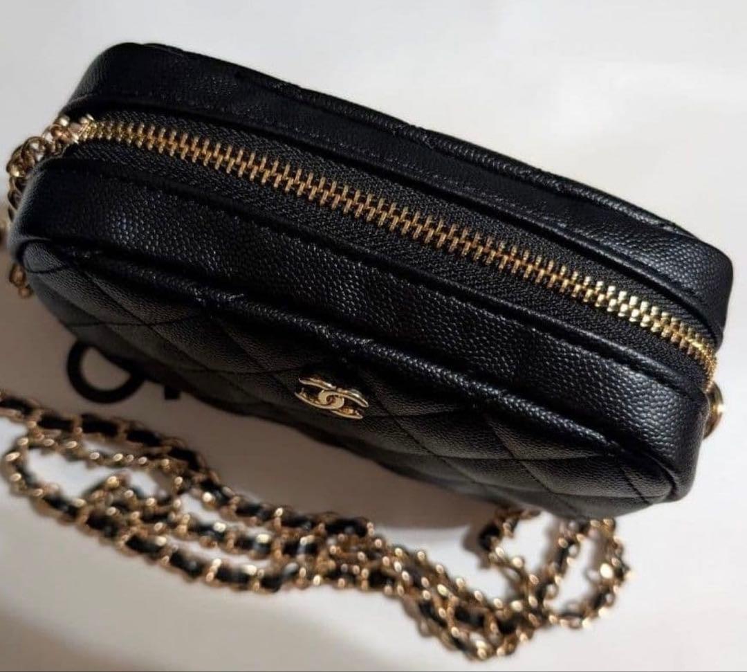 CHANEL キルティングチェーン ショルダーバッグ ポーチ