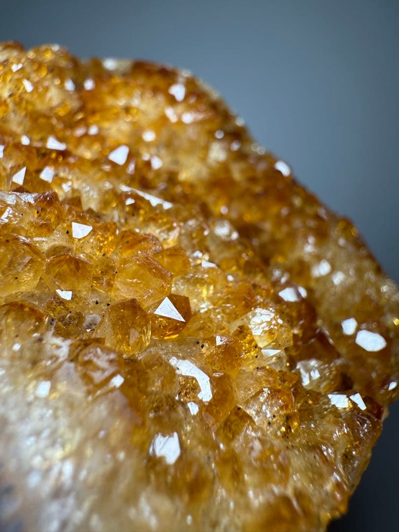 【約341g】シトリンクラスター　原石　天然石　シトリンドーム