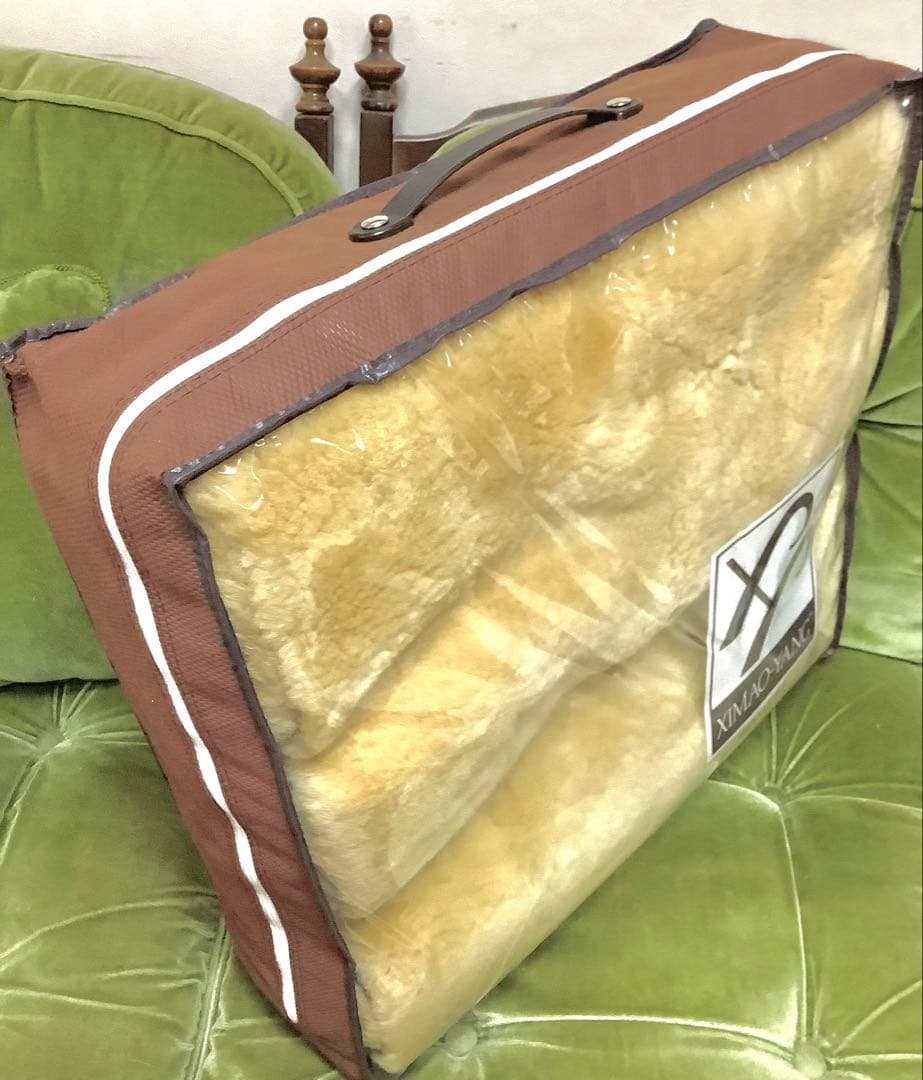 【XIMAO-YANG】シーマオヤン 細羊毛高級ムートン　シーツ シングル 新品