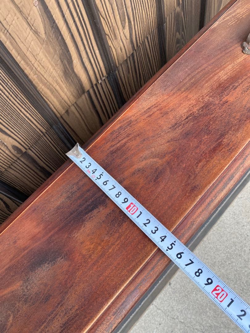 古家具　飾り棚　本棚　食器棚　カウンター キャビネット　インダストリアル　手作り