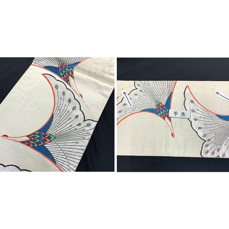 409aj73■十三参り 卒業式 アンティークジュニア着物＆袋帯■良好