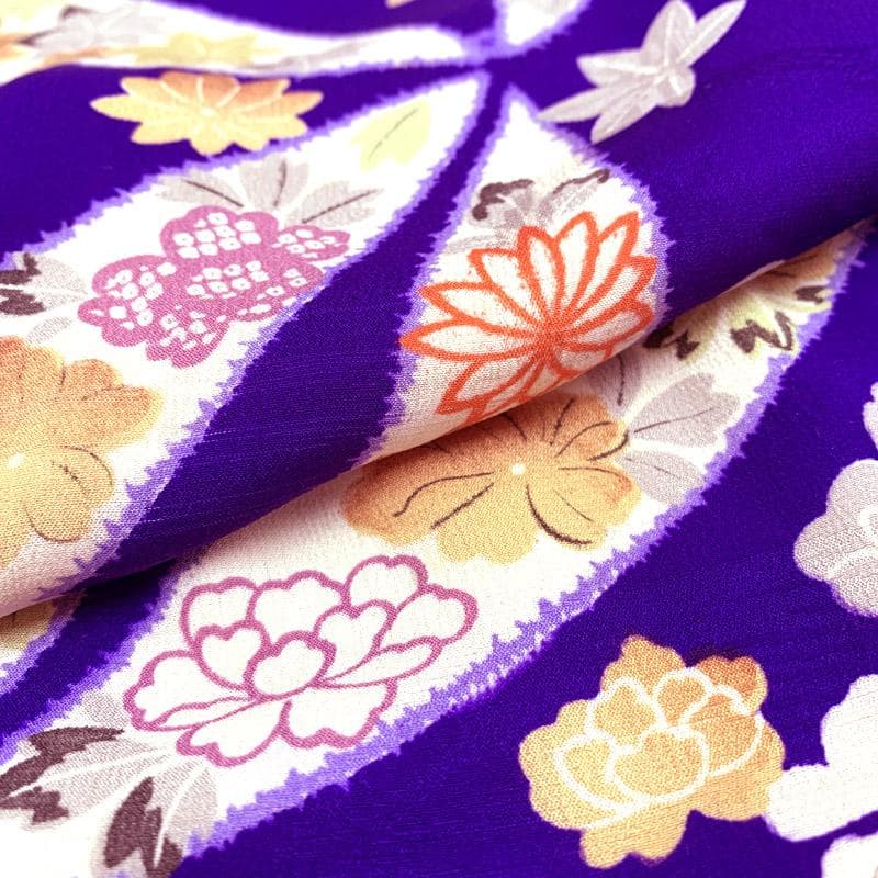 409aj73■十三参り 卒業式 アンティークジュニア着物＆袋帯■良好