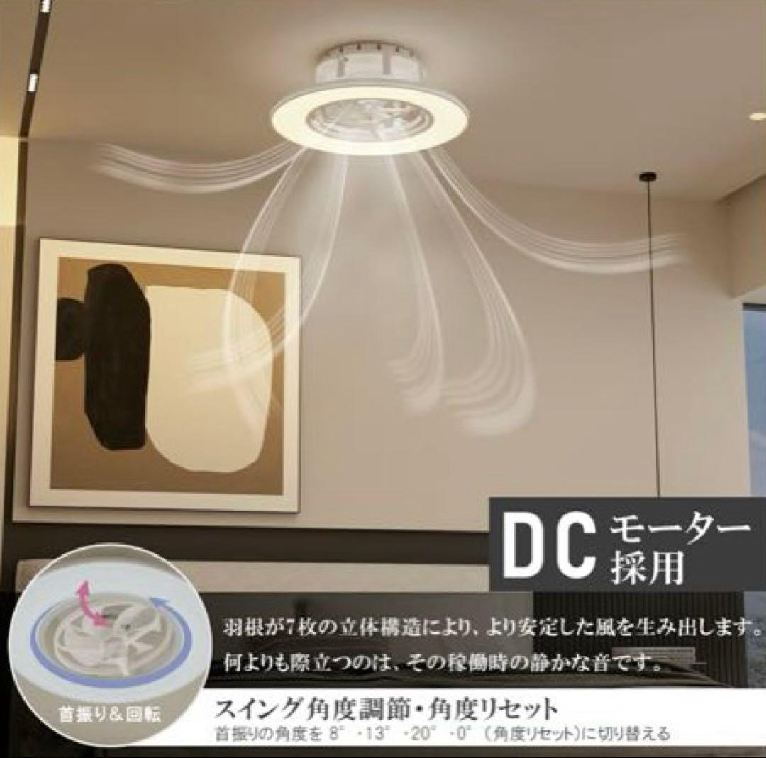 ORALUCE シーリングファンライト 首振り 12畳 4500lm