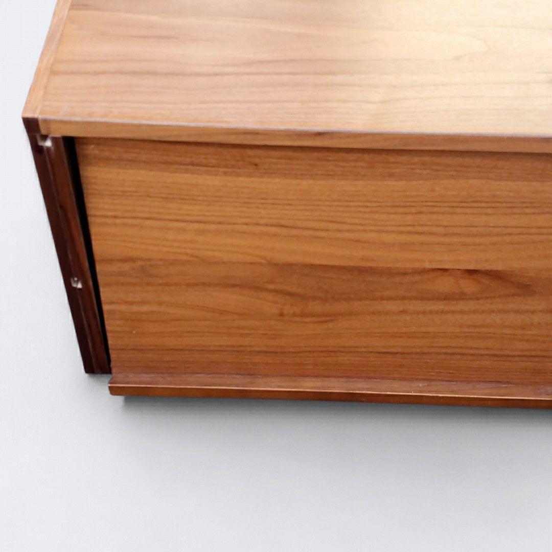 廃盤 希少 無印良品 ユニットシェルフ用 ボックス フラップ扉 ウォールナット