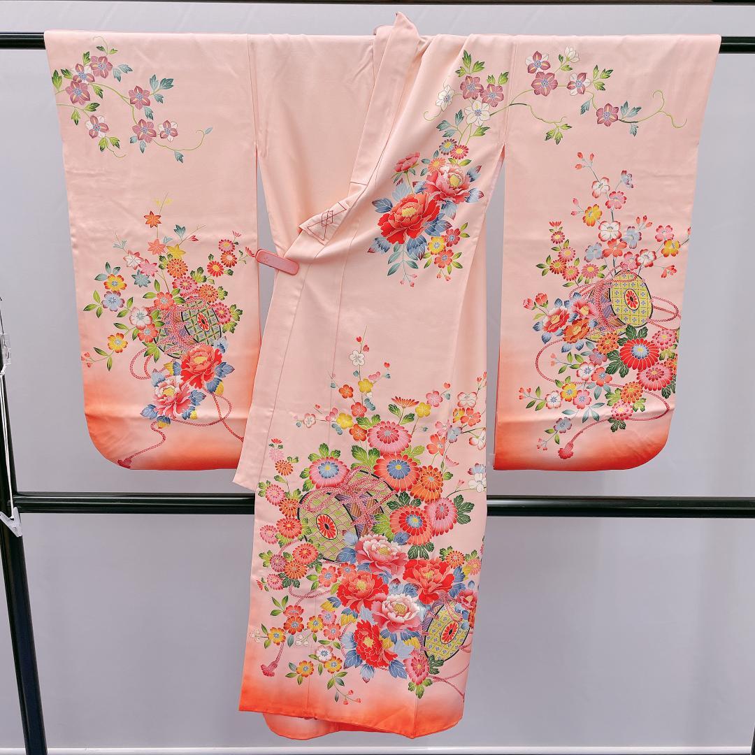 Y★4011★ 子供着物 七五三 女の子 四つ身 襦袢付き