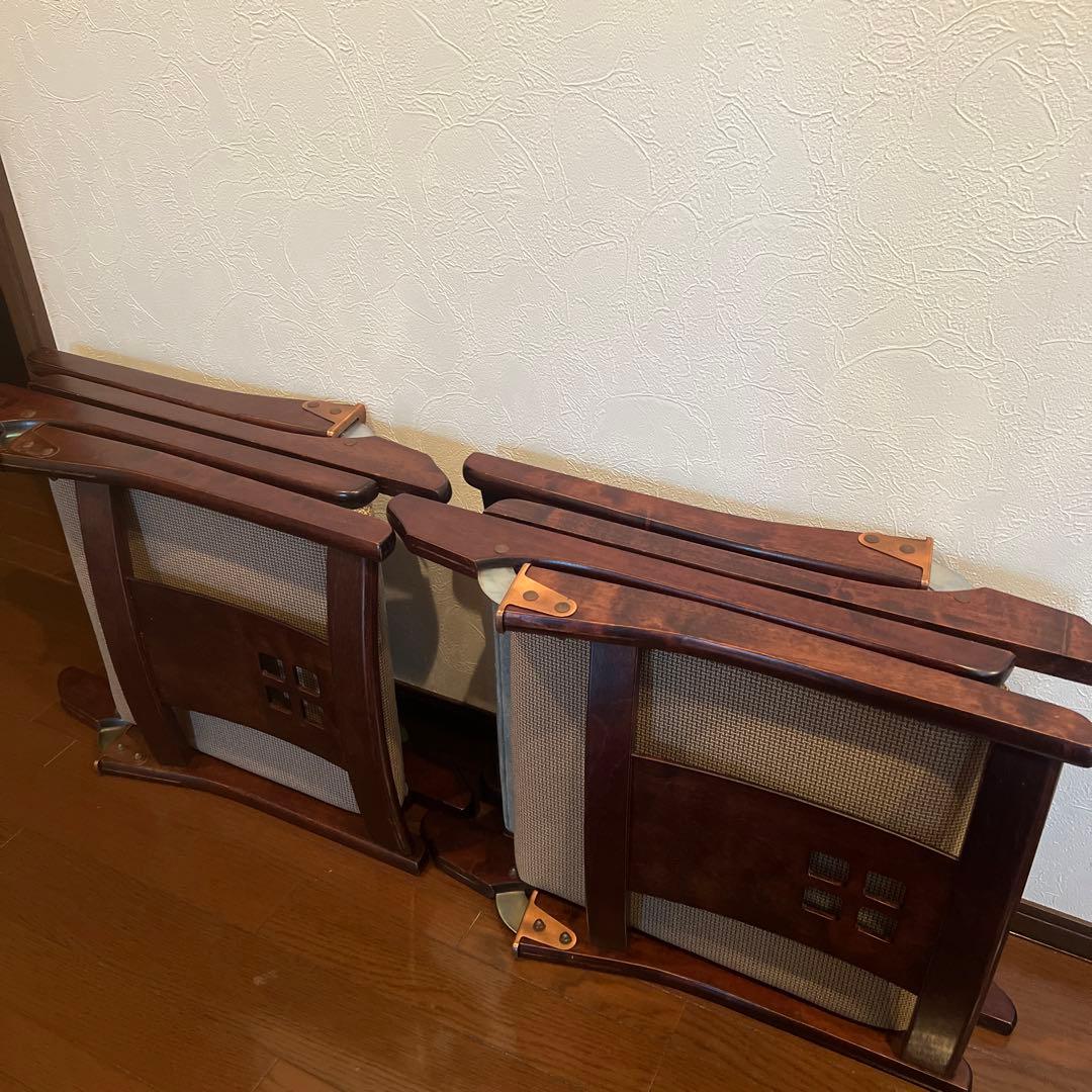 HIKARI 光製作所 木製座椅子　高級座椅子　四脚 セット