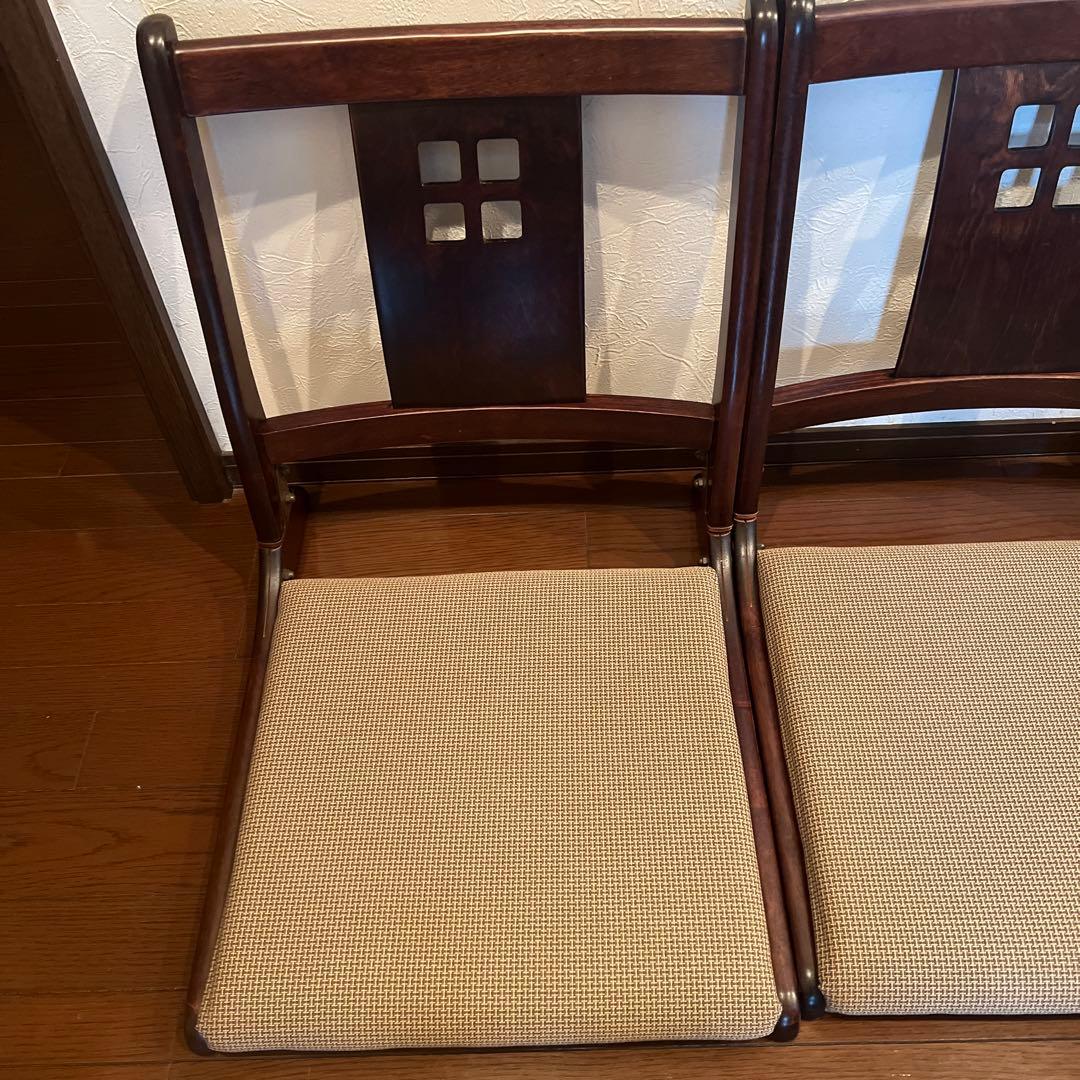 HIKARI 光製作所 木製座椅子　高級座椅子　四脚 セット