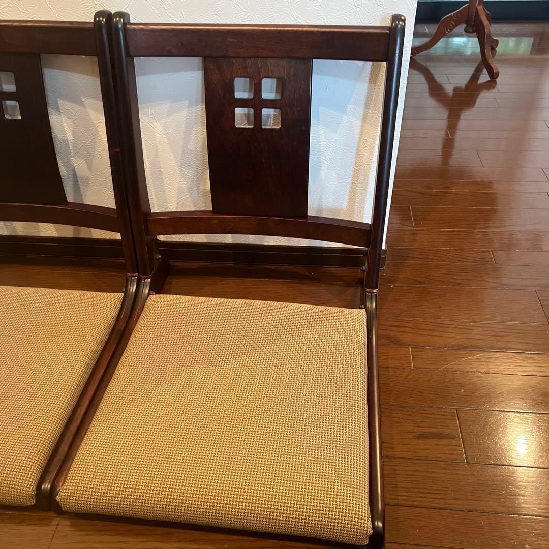 HIKARI 光製作所 木製座椅子　高級座椅子　四脚 セット