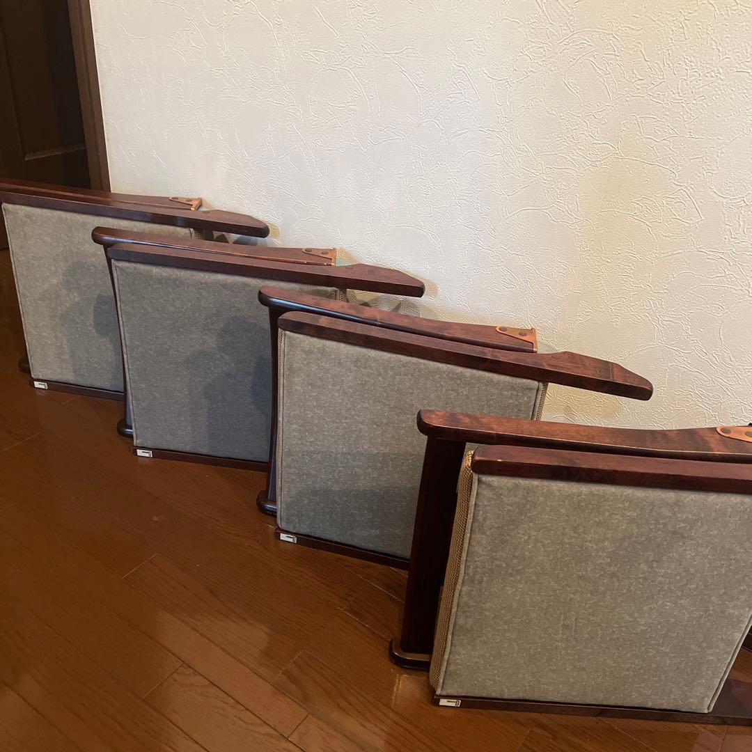 HIKARI 光製作所 木製座椅子　高級座椅子　四脚 セット