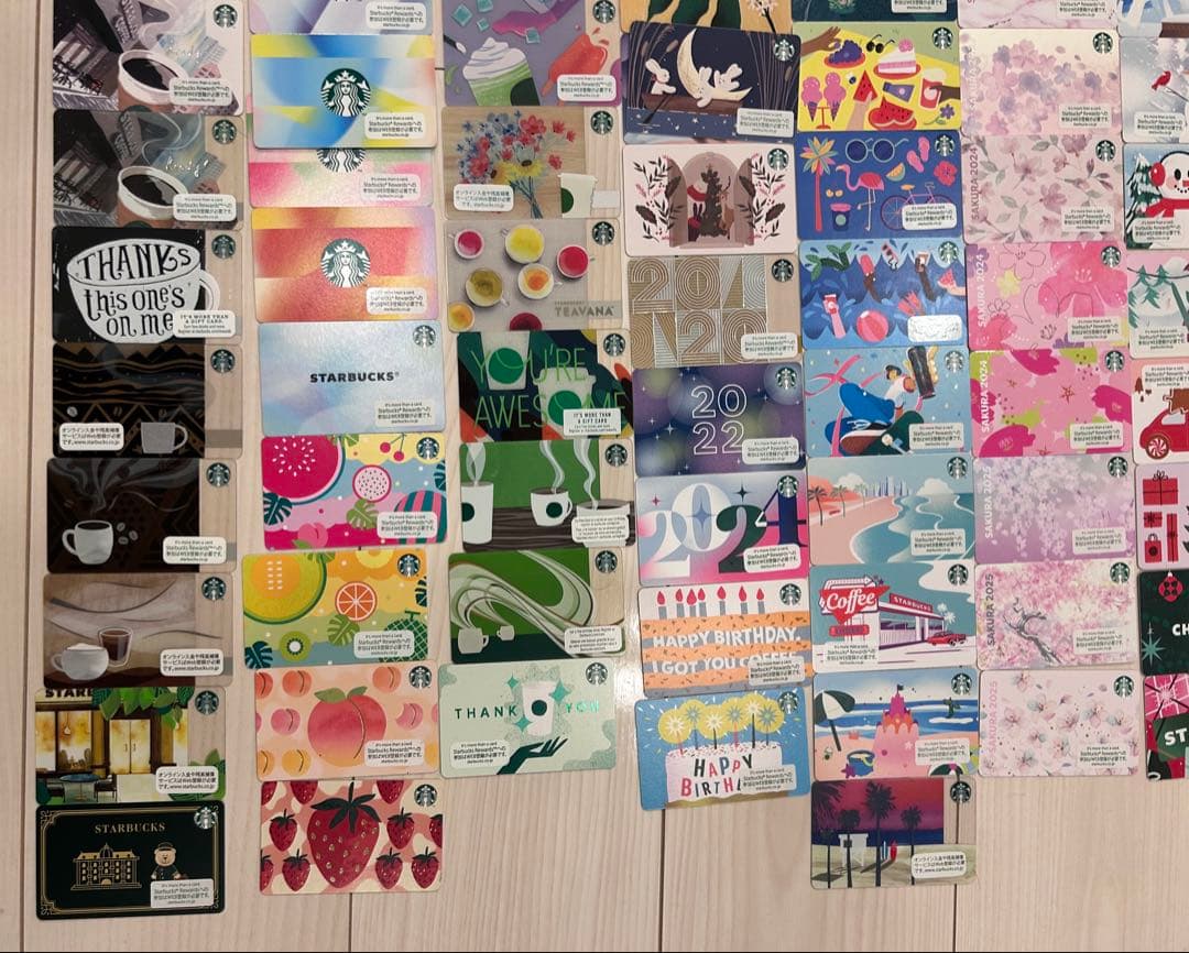 スタバカード PIN削り済み 102枚まとめ売り