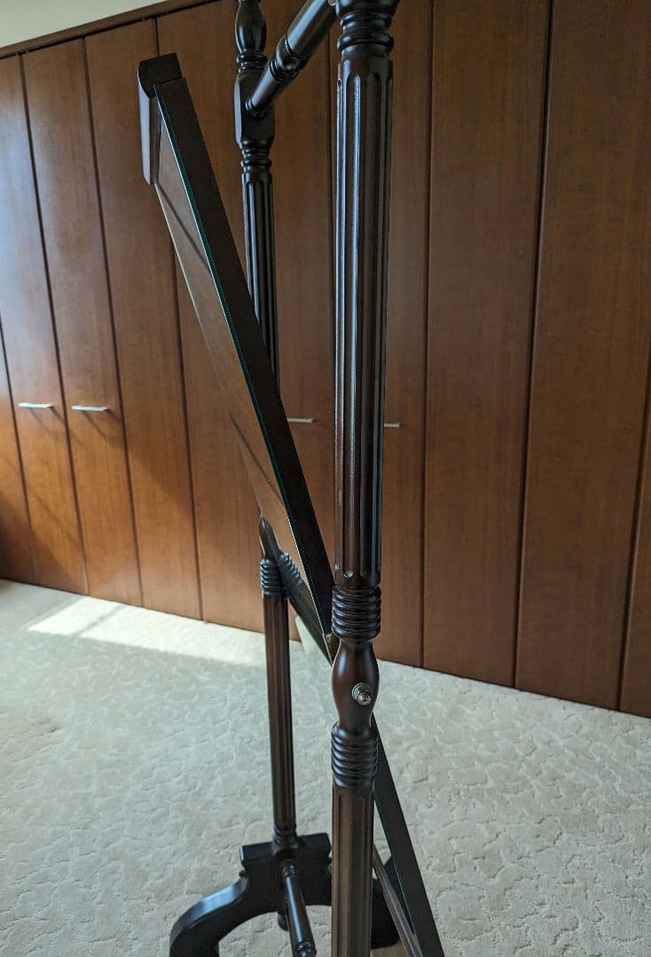 大型姿見　アンティーク鏡　スタンドミラー　インテリア姿見　重厚