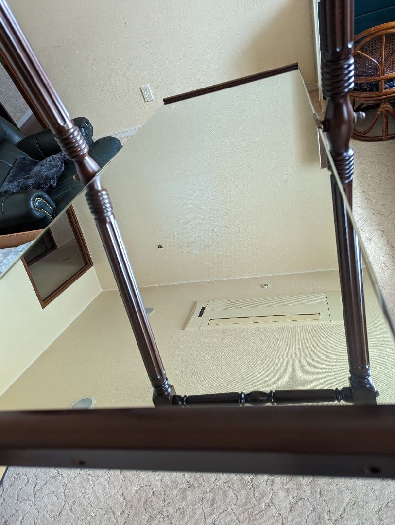 大型姿見　アンティーク鏡　スタンドミラー　インテリア姿見　重厚