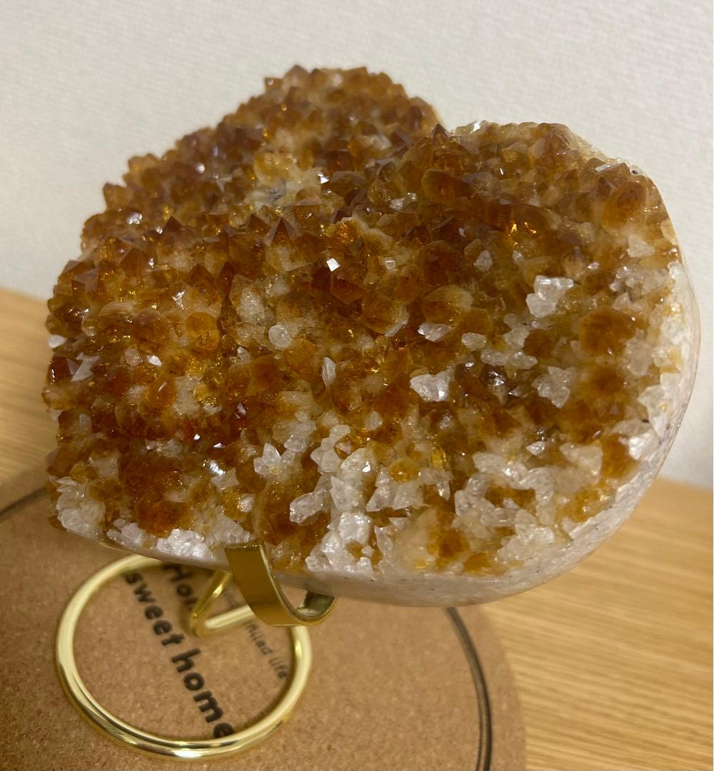 【緊急値下げ！】シトリン クラスター ハート 特大サイズ