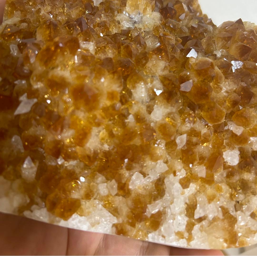 【緊急値下げ！】シトリン クラスター ハート 特大サイズ