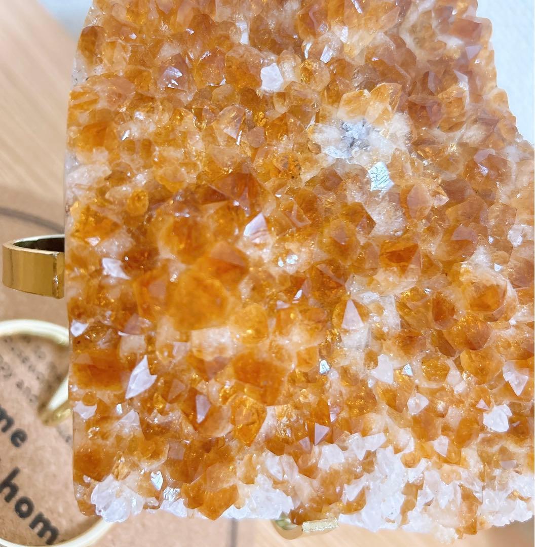 【緊急値下げ！】シトリン クラスター ハート 特大サイズ