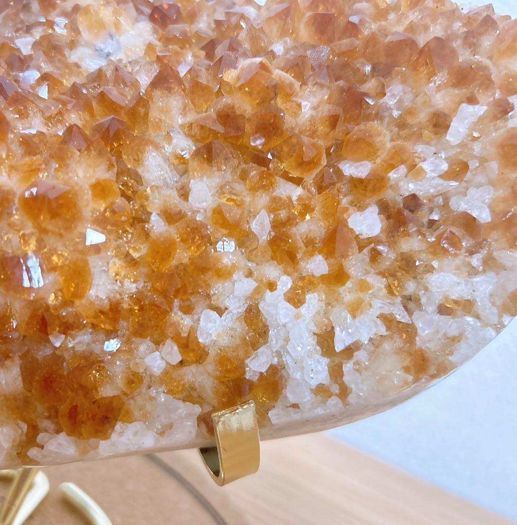 【緊急値下げ！】シトリン クラスター ハート 特大サイズ