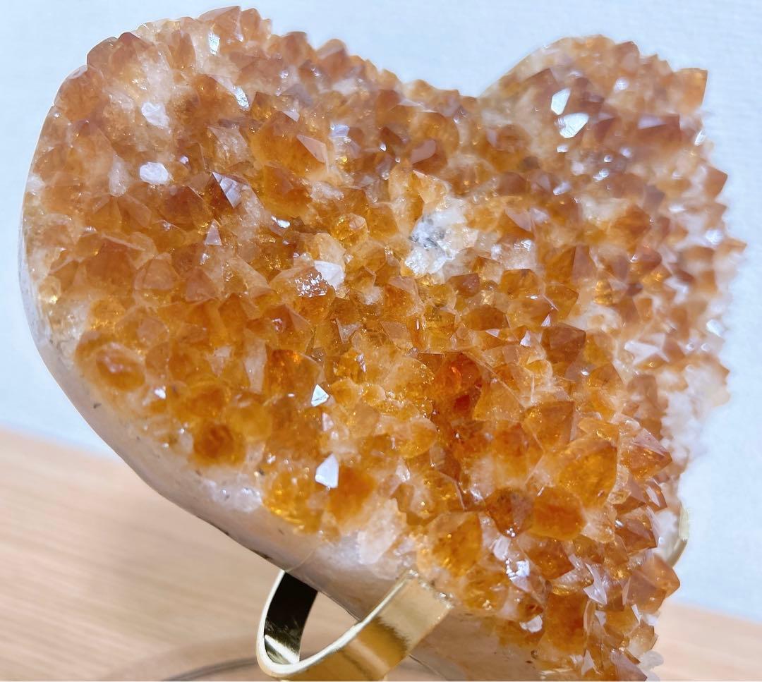 【緊急値下げ！】シトリン クラスター ハート 特大サイズ