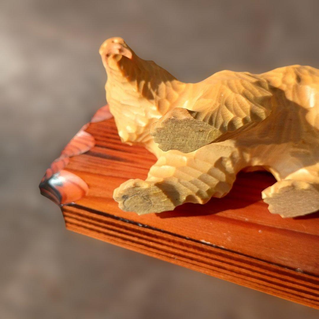 北海道 木彫熊 堀井民芸 白熊親子 vintage 木彫り 熊 民藝 民芸