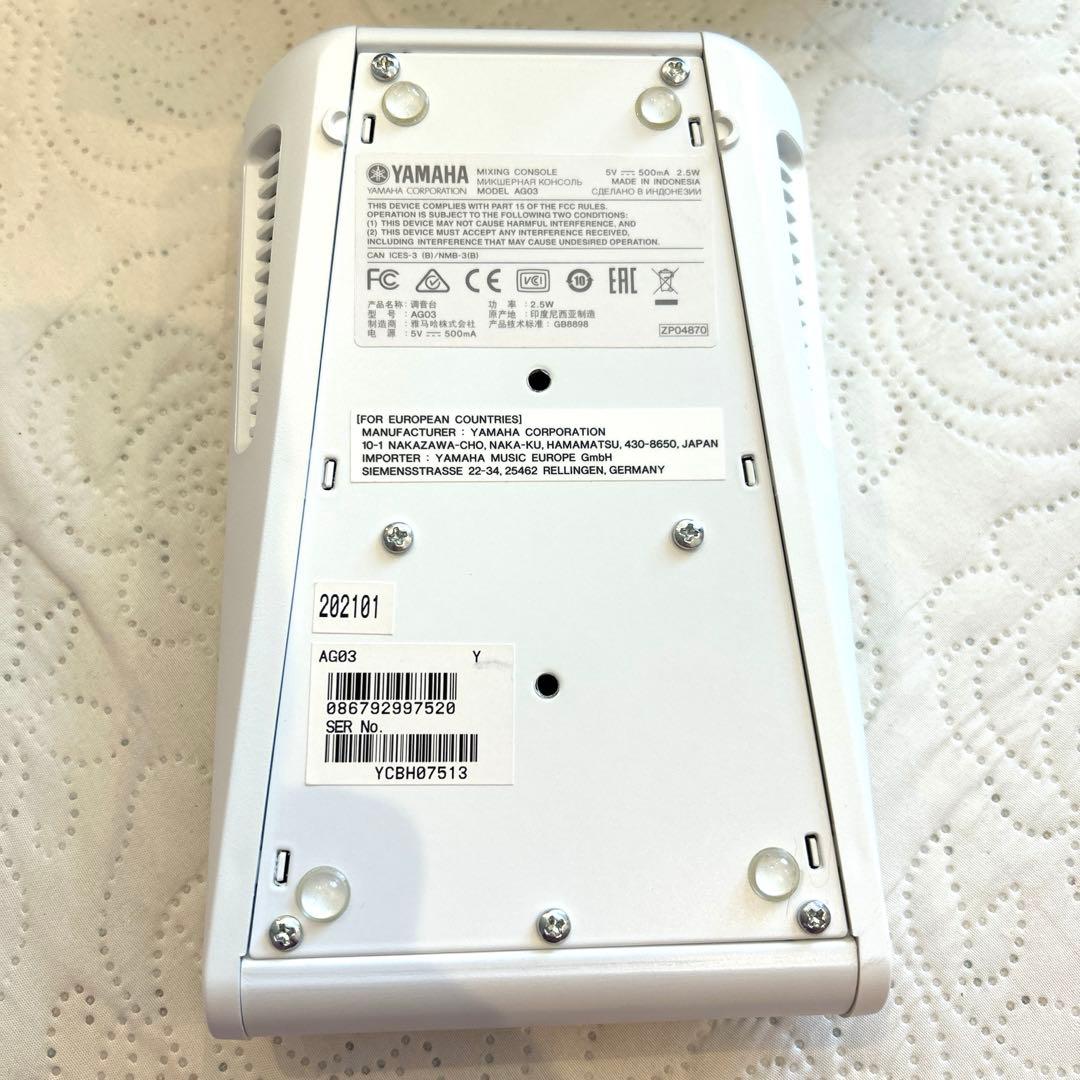 YAMAHA AG03 オーディオインターフェイス　美品