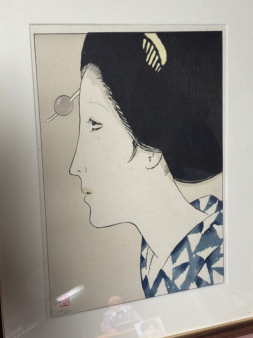 竹久　夢二　　版画(リトグラフ) 138／250